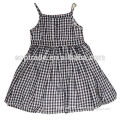 Cheap China Strap Grid Wholesale Kids Clothing Baby Girls Boutique Dress